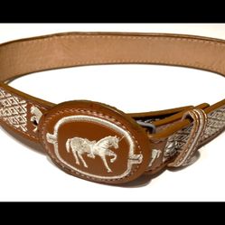 Cinto de Charro para Niño / Charro Cowboy Leather Belt