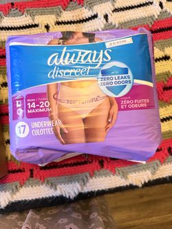 Size L always panties