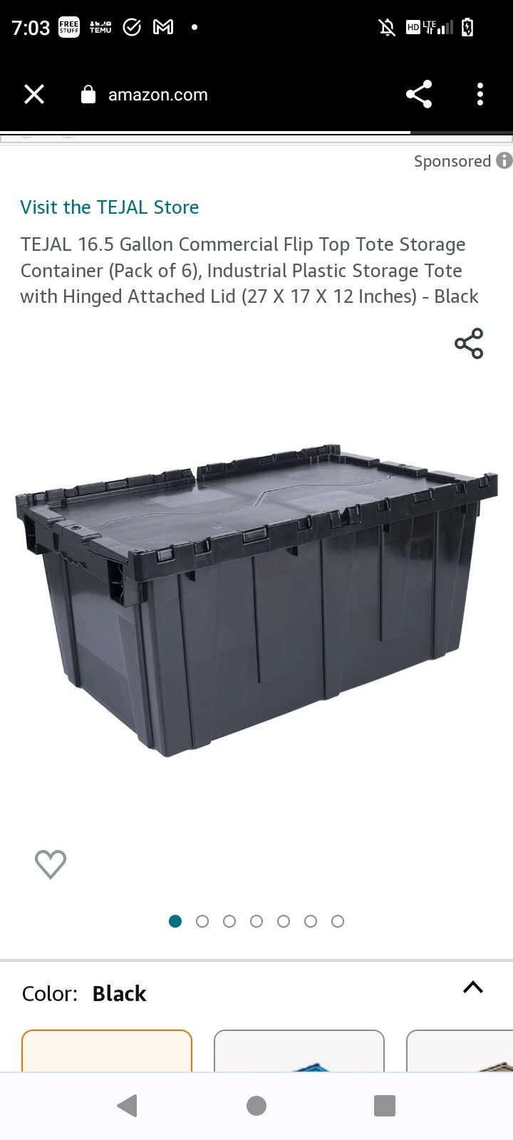Lg Totes 27x17x12inches16.5
