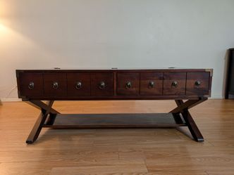 Real wood coffee table