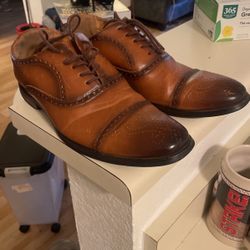 Santino Luciano Men’s Laced Oxford Leather Shoes