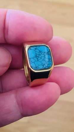 An exquisite men's ring. Made of titanium alloy. Size 10.
