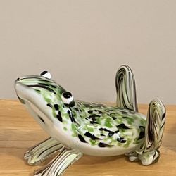 Glass frog ornament