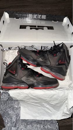 Lebron 19 Nike Bred Basketball Shoes