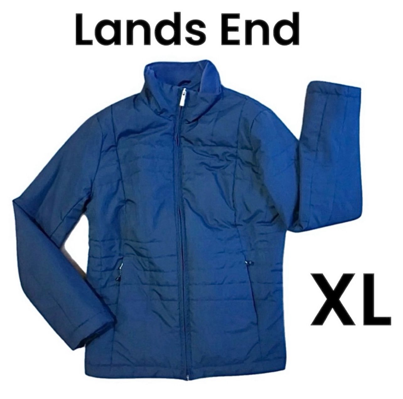Lands End Quilted Fleece Lined Jacket