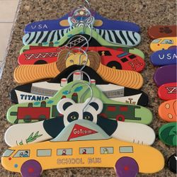 Children’s  Hangers Hand Painted 