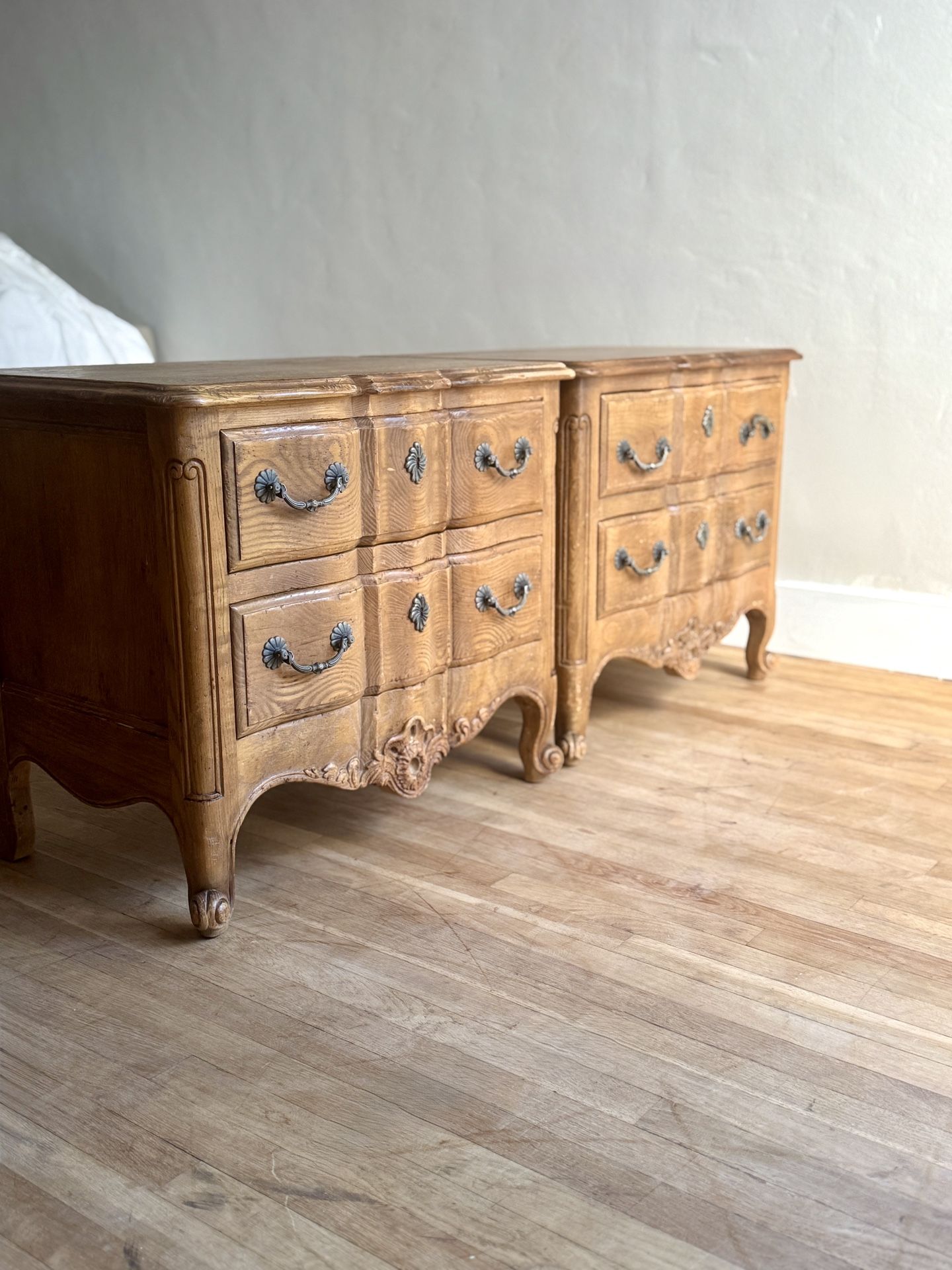 John Widdicomb French Provincial/Louis-XV–style bedroom suite (LargeTriple Dresser + Mirror *sold*)
