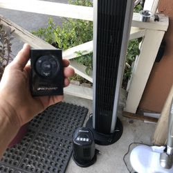 Like New Bionaire 40”Tower Fan Remote Control With Mini Fan Both Works Perfectly When can you come Ill Try It For You 