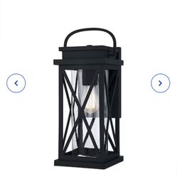 Quoizel Saint Elias 1-Light 17.75-in Matte Black Outdoor Wall Light