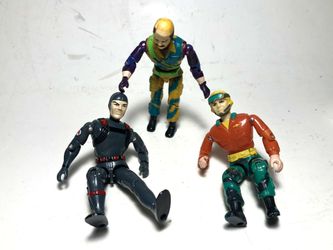 Vintage Lanard Toys 1986 The Corp! Boomerang Billy + Gunner O’grady + Diver Action Figures <RARE>