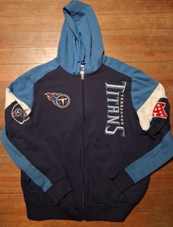 Mens size Xlarge Tennessee Titans Full Zip hoodie Stitched Starter