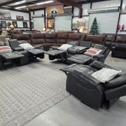 Gorgeous Reclining couch, love seat, and Recliner Chair Set For Sale 🚛 CAN DELIVER TODAY 🚚