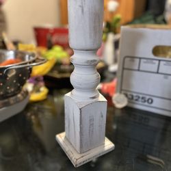 White Candle Holder