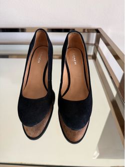 Coach suede wedge