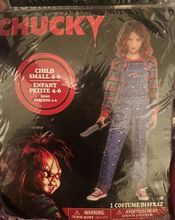 Chucky Halloween Costume Child Small 4-6