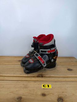 Nordica Super G 0.2 Junior Ski Boots Black Red Size 19.5 Mondo (230mm BSL)