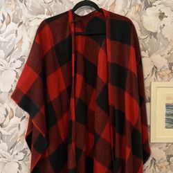 Flannel Poncho 