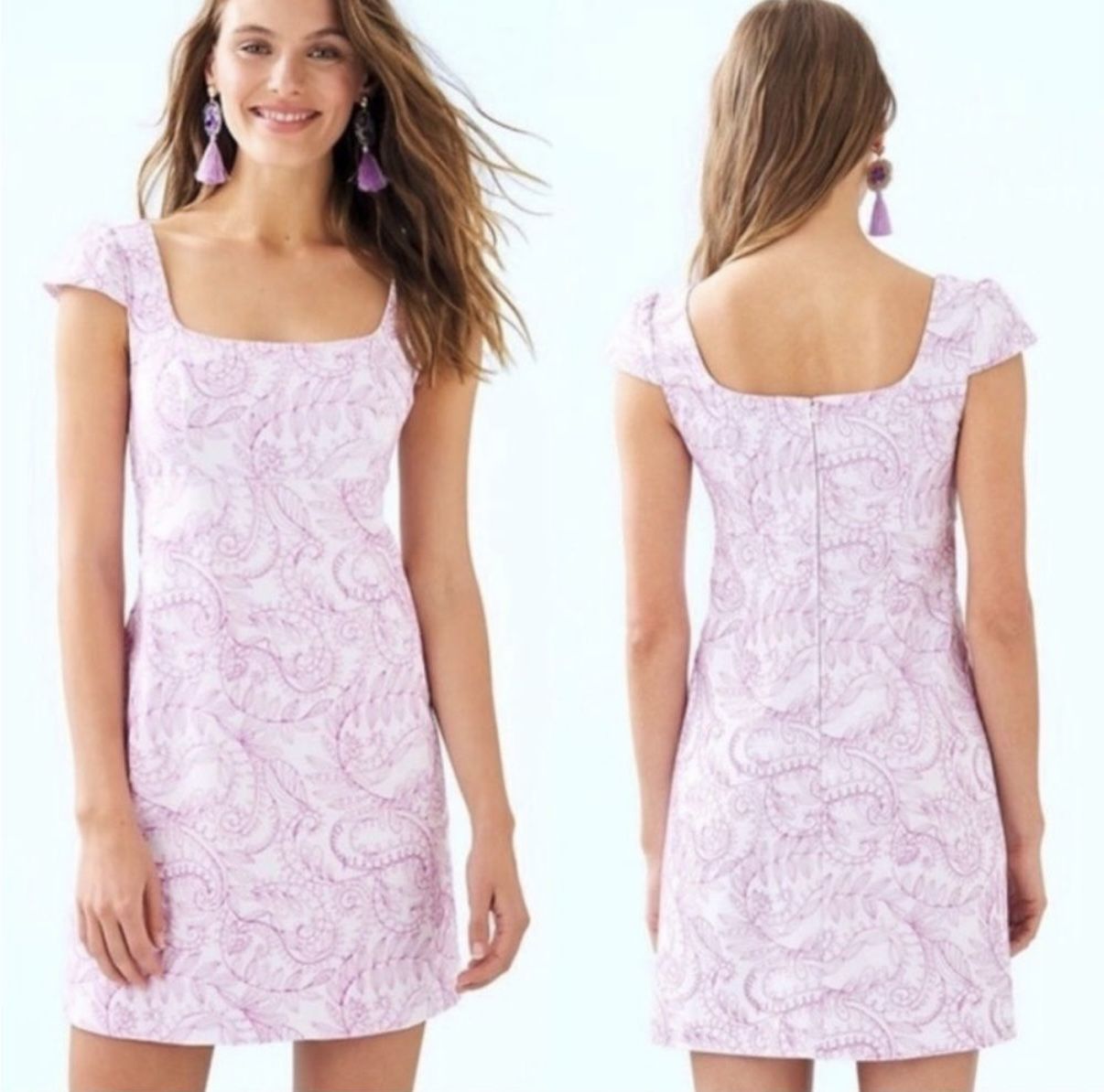 Lilly Pulitzer Laurent Purple & White Sunshine Swirl Dress - Size 4