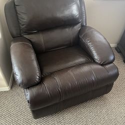 Reclining Leather Oversized Chair