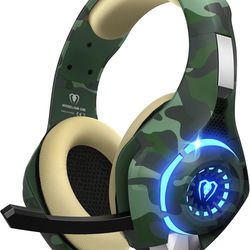 Tatybo Gaming Headset for PS4 PS5 Xbox One, PS4 Headset with 3D Surround Sound and Noise Isolating Mic
