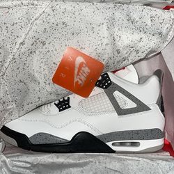 Air Jordan retro 4 white cement Ds