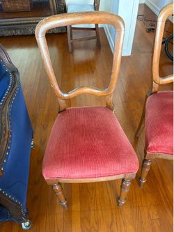 Four Vintage Wooden Chairs