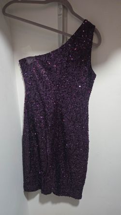 STUNNING PURPLE SEQUIN DRESS