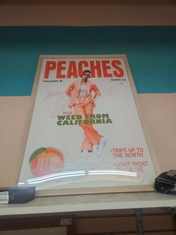 Peaches Magazine Cover Framed Poster
