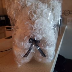 Teddy Bear Made Of Flowers 