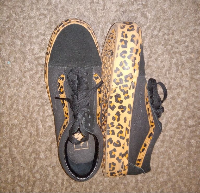 Brand New Leopard Print Vans