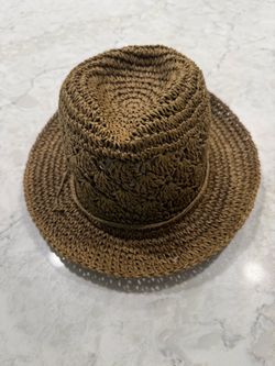 Woman’s Brown Woven Hat