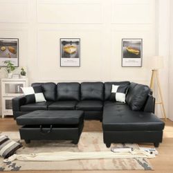 New Sectional And Ottoman 