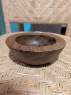 Wooden decorative bowl
