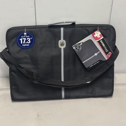Swiss gear 17.3" laptop case INTERIOR DIMENSIONS: 17" L × 1.25"Wx 11.75" H EXTERIOR DIMENSIONS: 17.5" L x 1.25" W × 12.25"H New