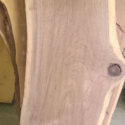 Large Curly Figured Walnut Live Edge Slab – Surfaced Both Sides