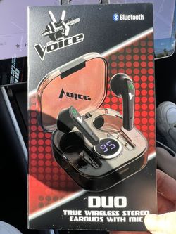 Duo True Wireless Stereo Earbuds With Mic From The Voice
