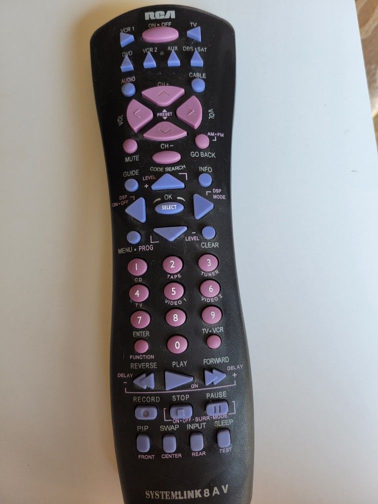 RCA Replacement Remote Universal Wide Range Remote Control DVD VCR D770 EUC
