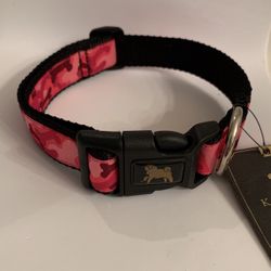 Pink Camo-bones Pet Collar