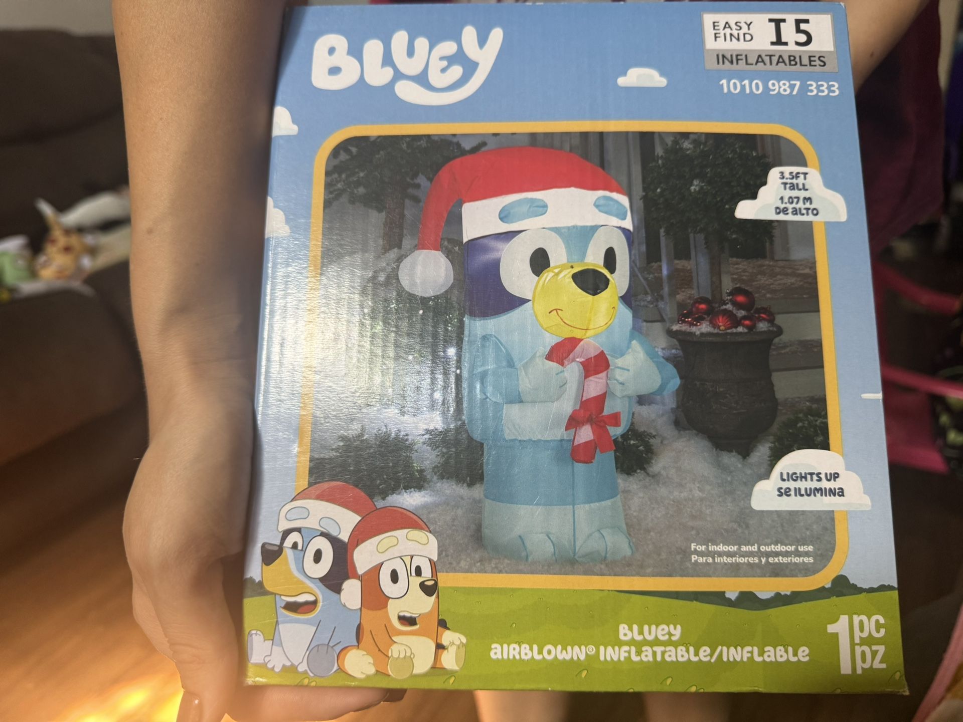New. Bluey Christmas Inflatable 