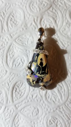 RARE Handmade Australian Opal & Silver Pendant