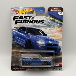 Hot Wheels Premium Fast and Furious Fast Superstars Nissan Skyline GTR R34