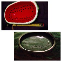 Vintage handmade watermelon bowl