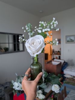 Wedding Dainty white rose center pieces