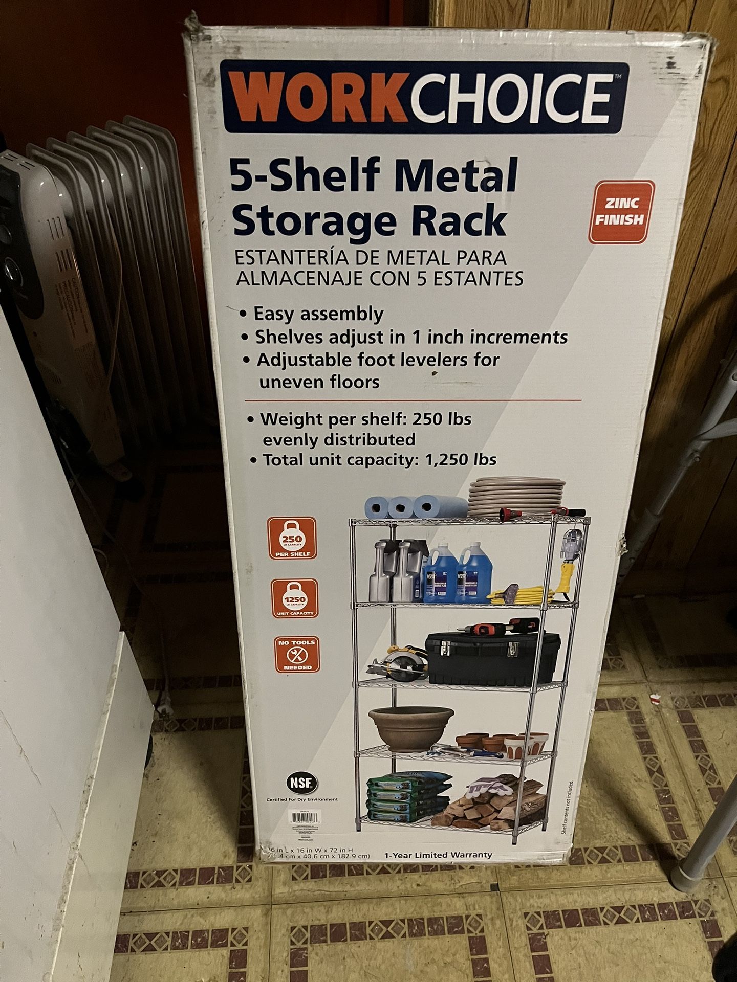 5 Rack Metal Storage Shelfing