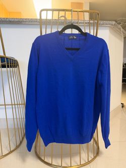 100% Cashmere men’s V-neck sweater size large