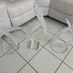 Cristallized Modern Acrylic Sculpture