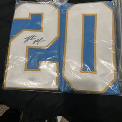Natrone Means Autographed Signed San Diego Chargers Custom Jersey JSA COA