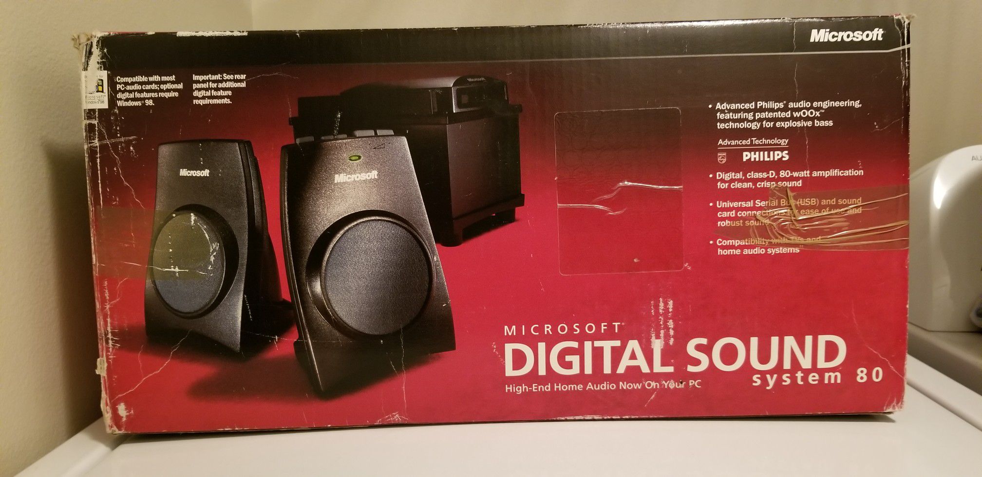 New Rare Microsoft Digital Sound System 80 in Box