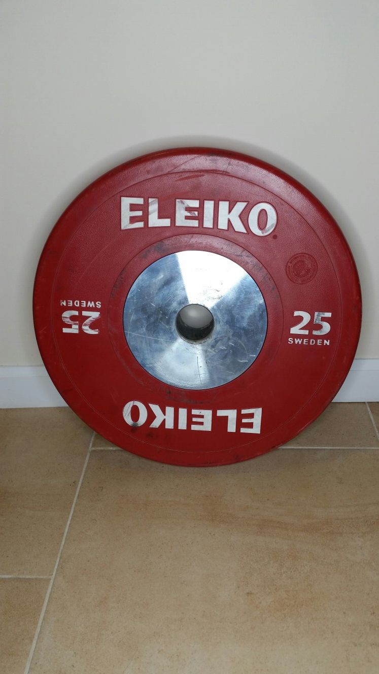 Single ELEIKO 25kg training disc/bumper/weights