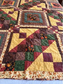 Handmade quilt reversible